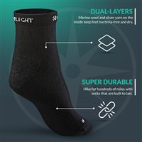 Black ankle socks gallery image 2