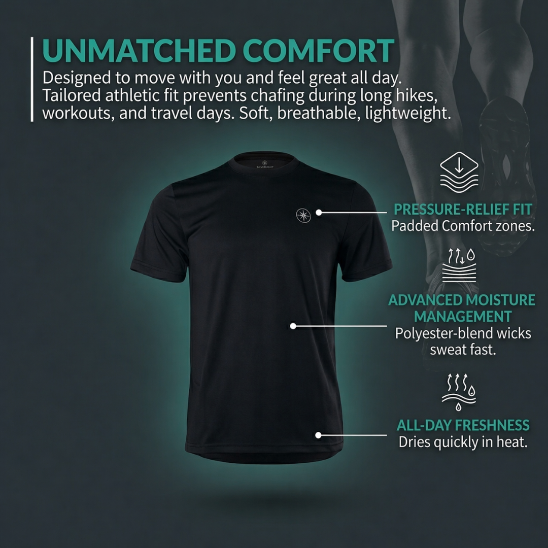 Black performance shirt gallery image 1