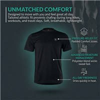 Black performance shirt gallery image 1
