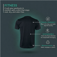 Black performance shirt gallery image 2