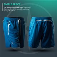 Blue shorts gallery image 1