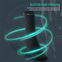 Black winter crew socks gallery image 1