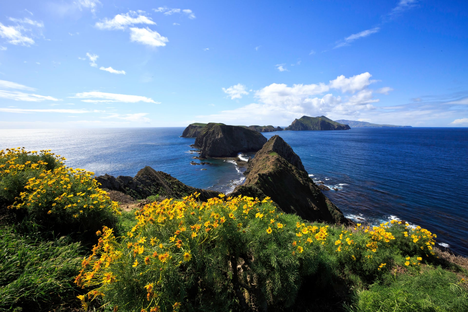 The rugged Anacapa Island chain viewed from Inspiration Point