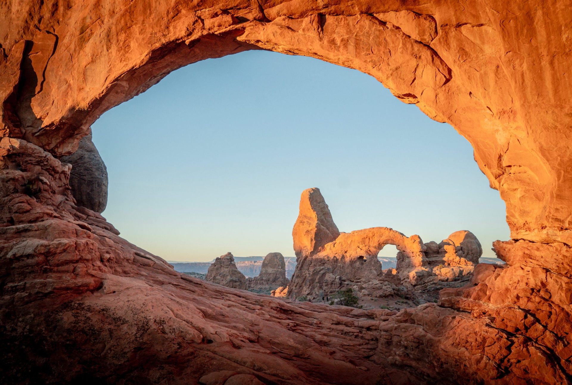 stone arch in arches national park