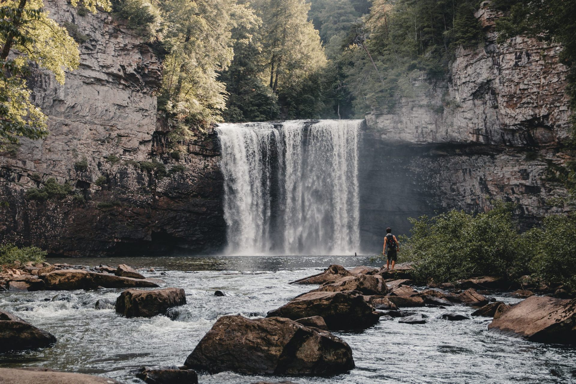 waterfalls in the backcountry