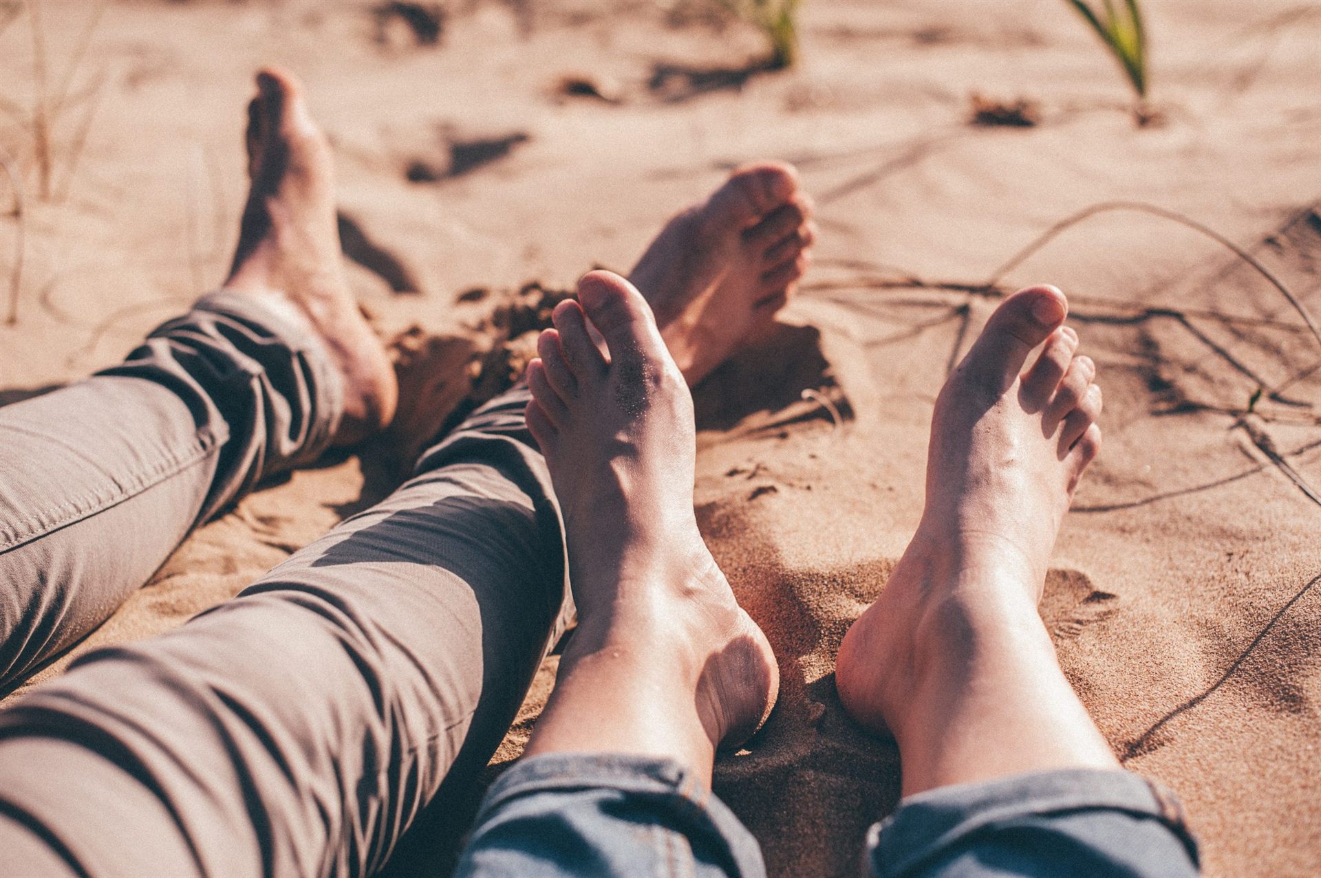 barefoot hiking