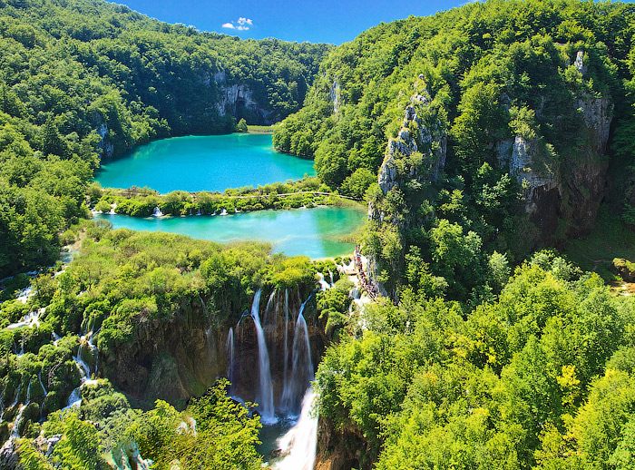 Plitvice Lakes National Park Loop, Croatia is considered one of the best hikes in Europe