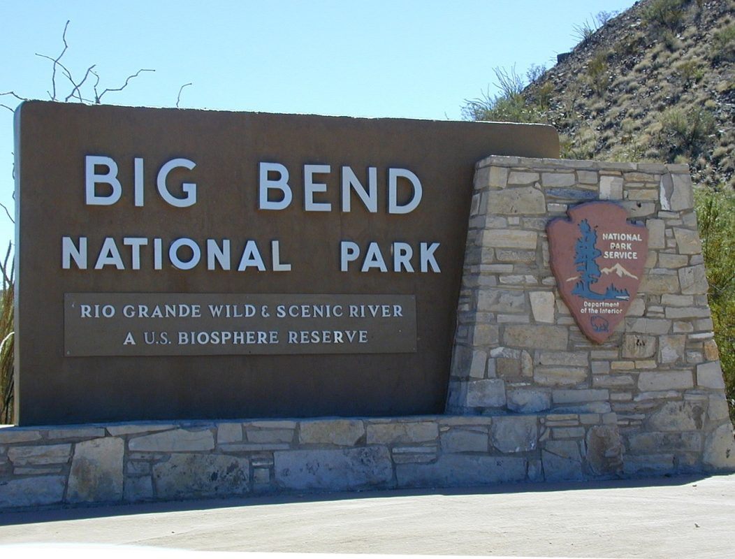 Big Bend National Park Entrance Sign