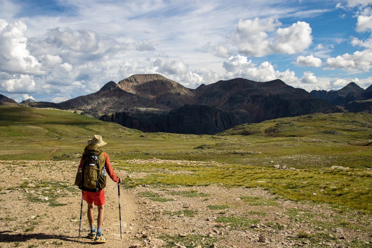Hiking gear in San Juan mountains