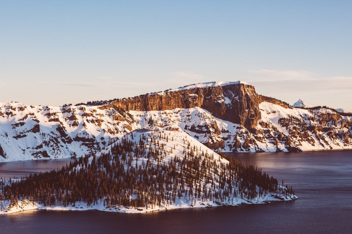 Winter in Crater Lake National Park
