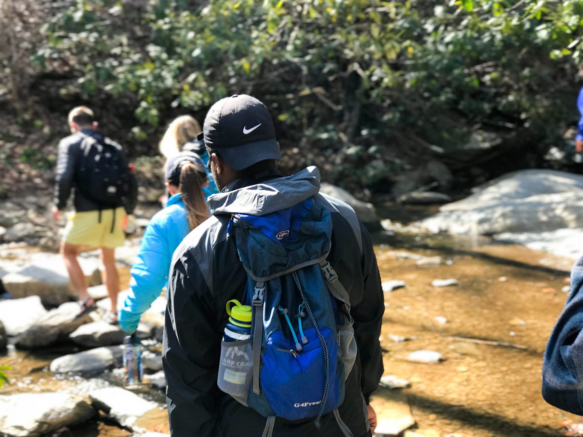 hikers on a day hike