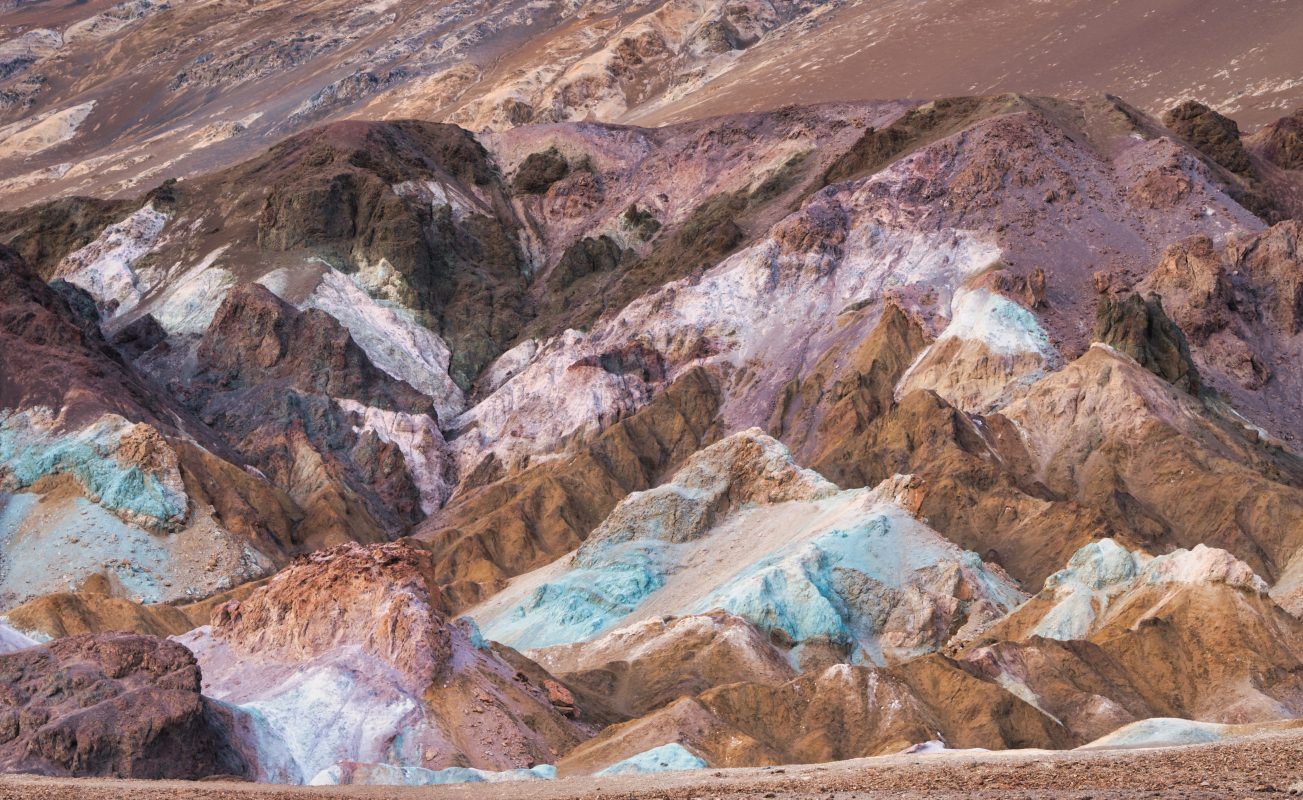 Colorful hills in Death Valley 