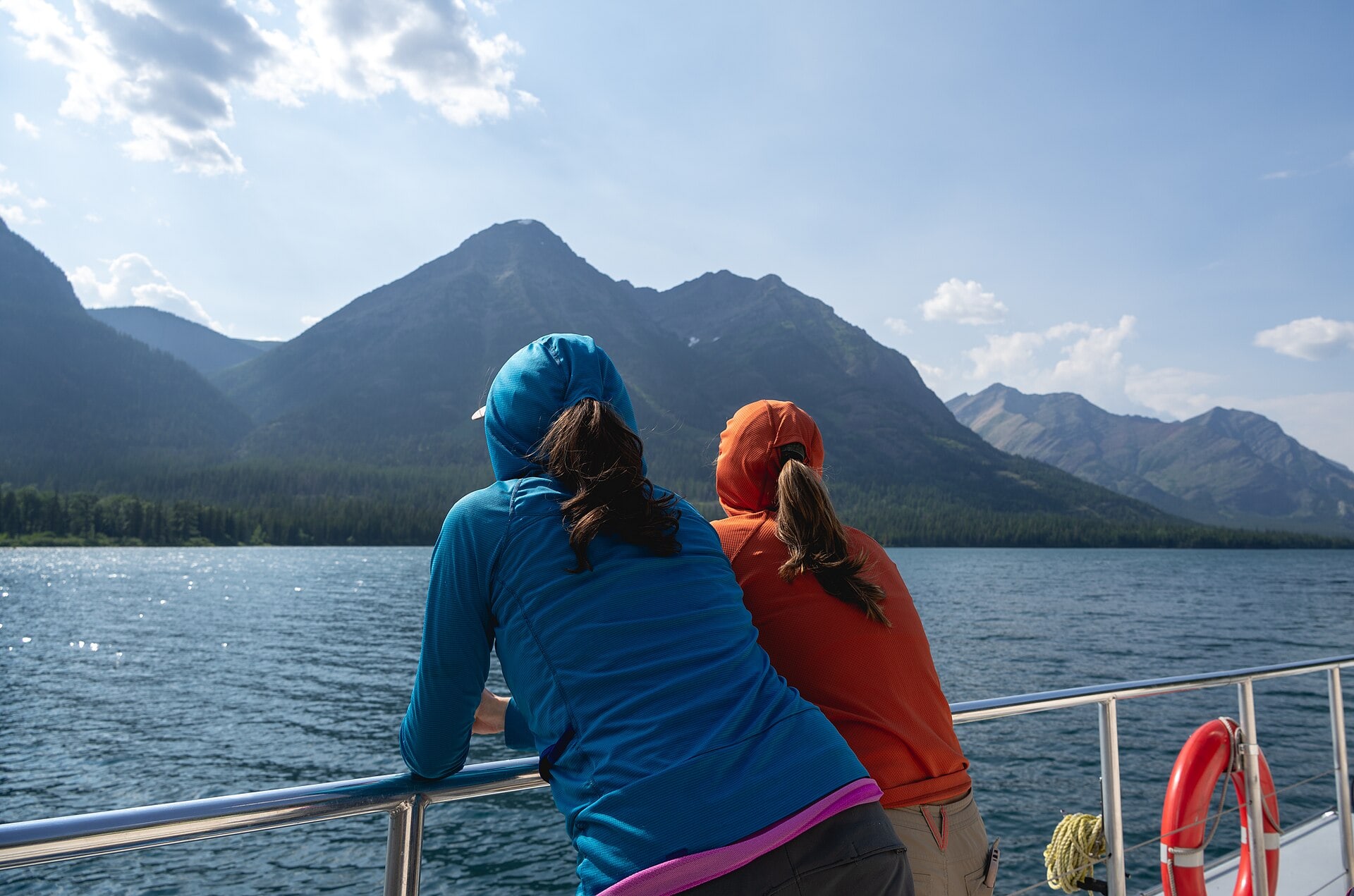 Hikers wearing practical layers for changing weather