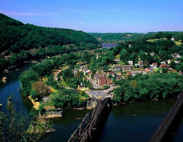 Harpers Ferry seen from Maryland Heights
