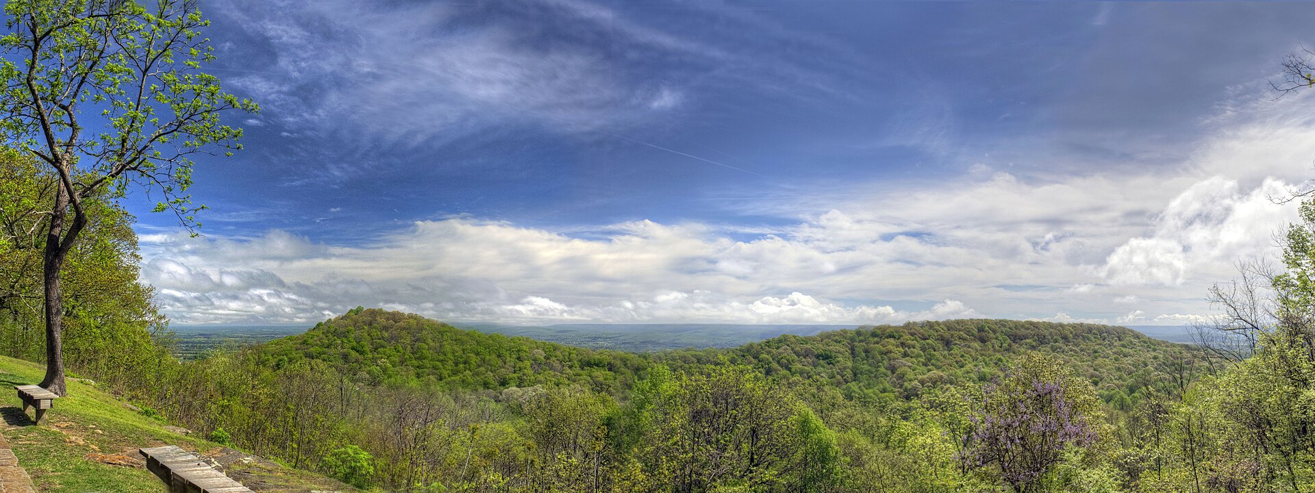 A springtime overlook from Monte Sano above Huntsville