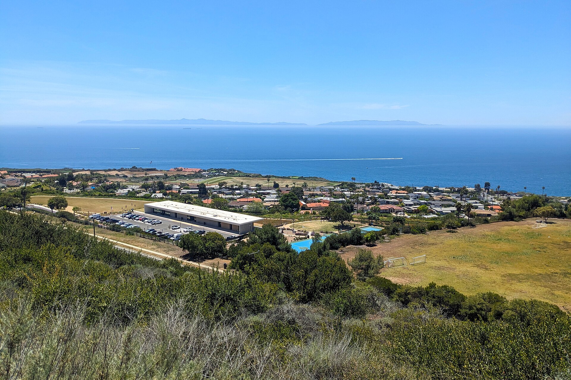 Ocean views from the trails above Ladera Linda Park