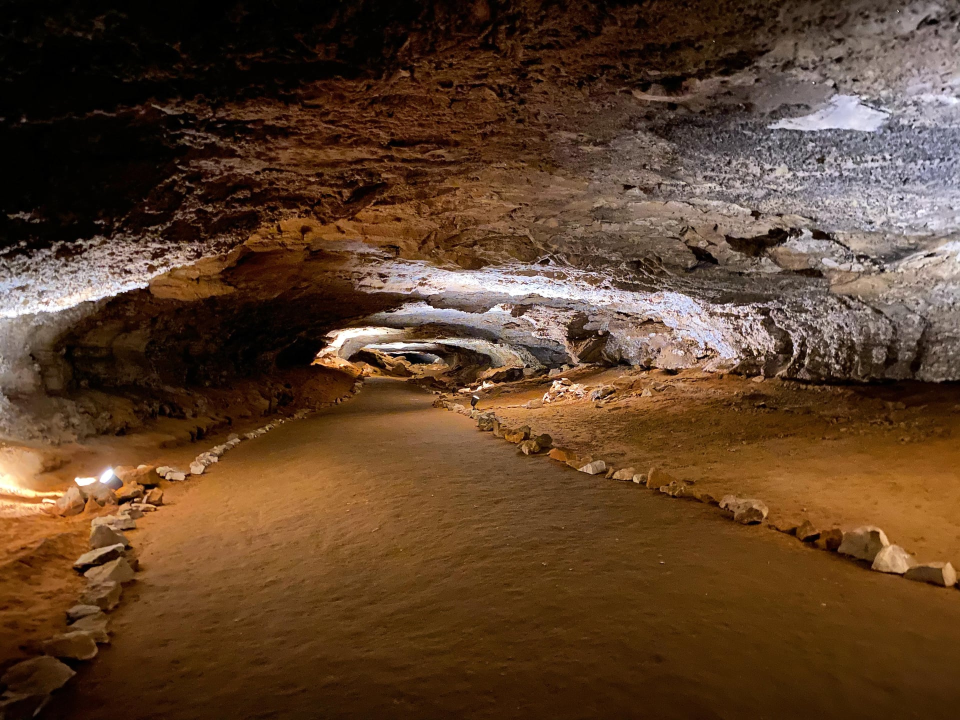 A long oval-shaped passage deep inside Mammoth Cave
