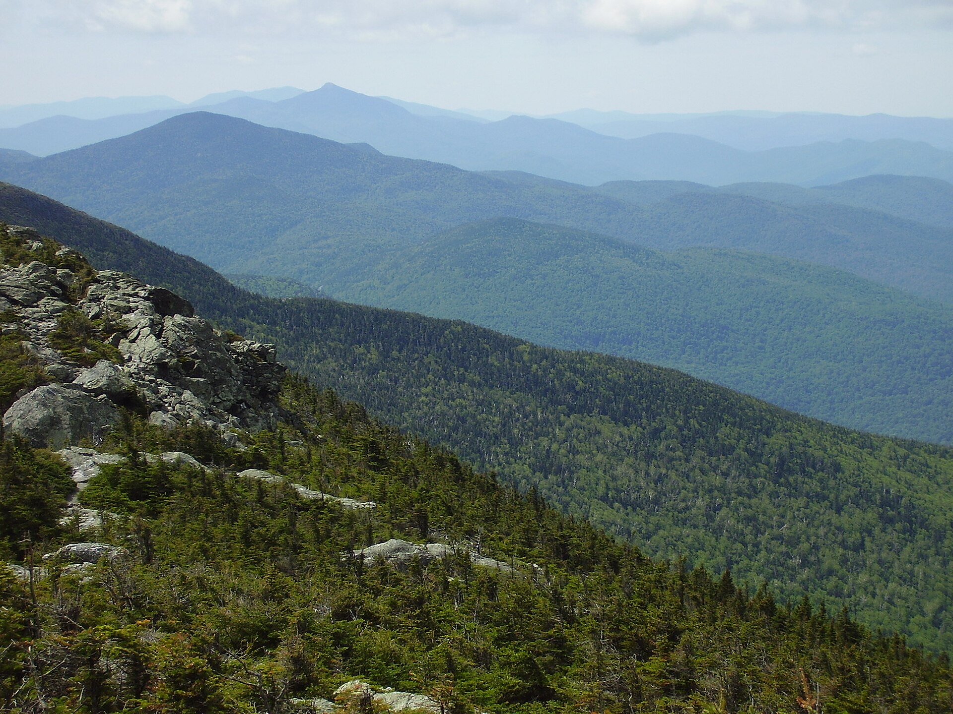 Camel's Hump rising above Vermont's Green Mountains