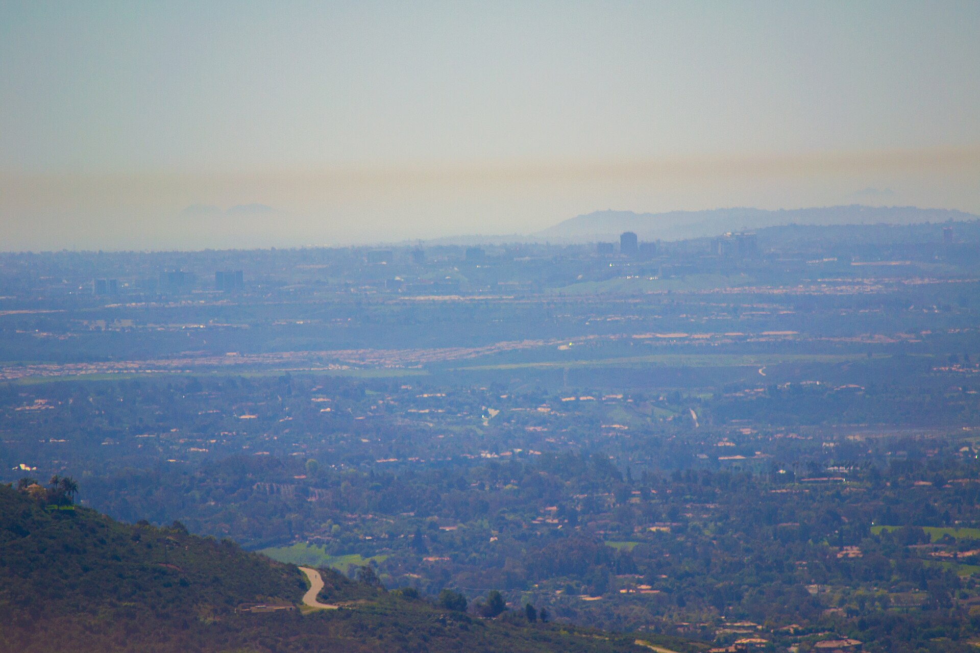 The broad San Diego County view from Double Peak Park
