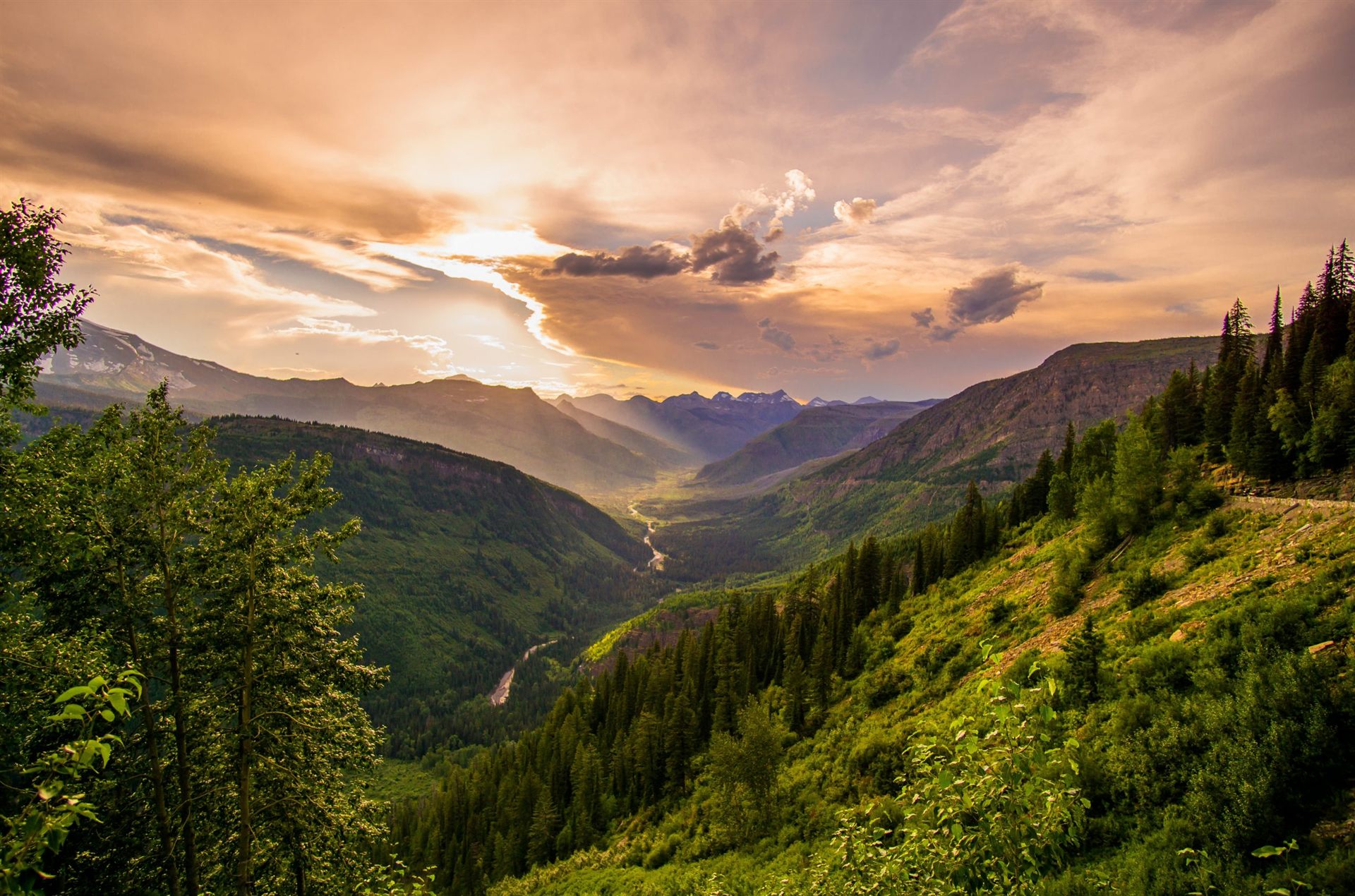 Going-To-The-Sun Road in Glacier National Park