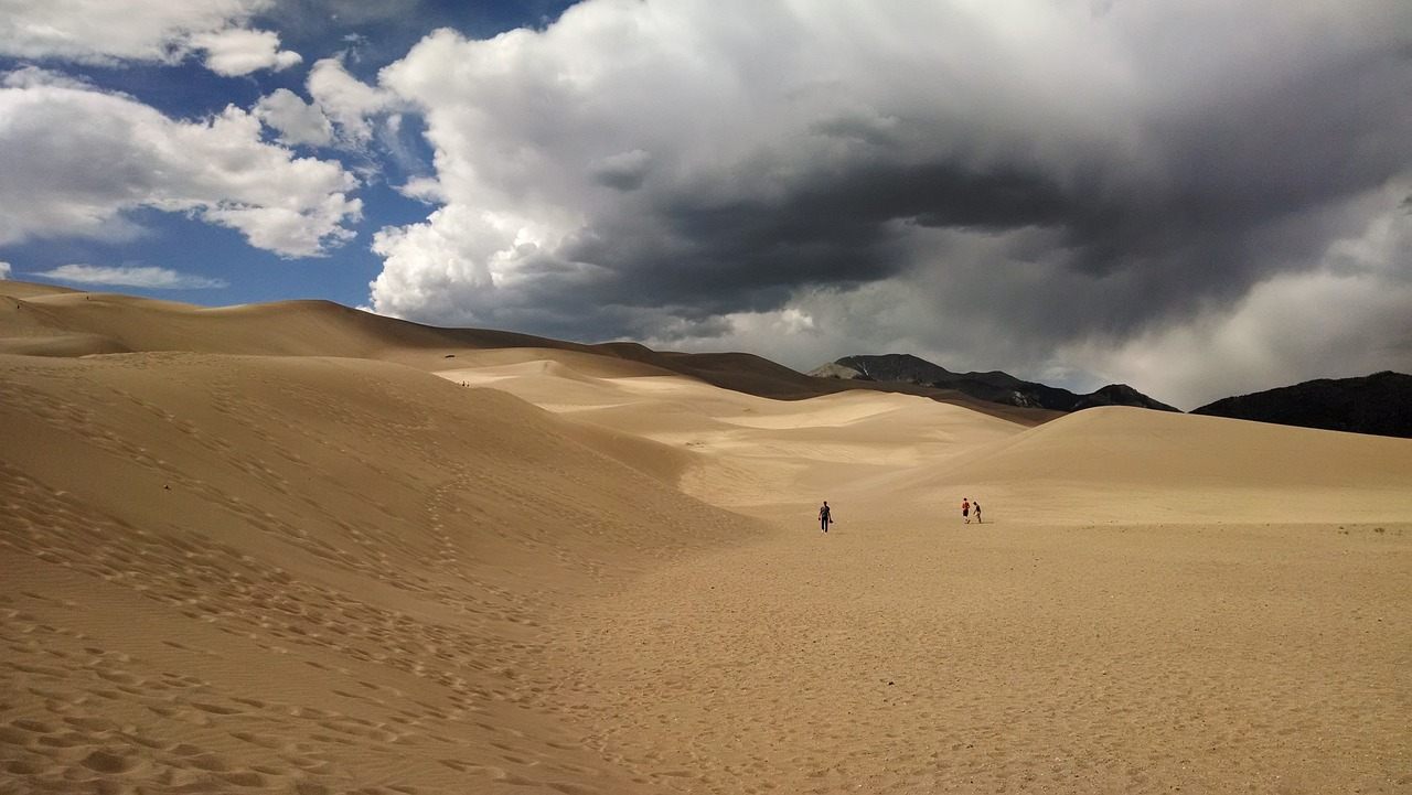 Summer in great sand dunes national park and preserve