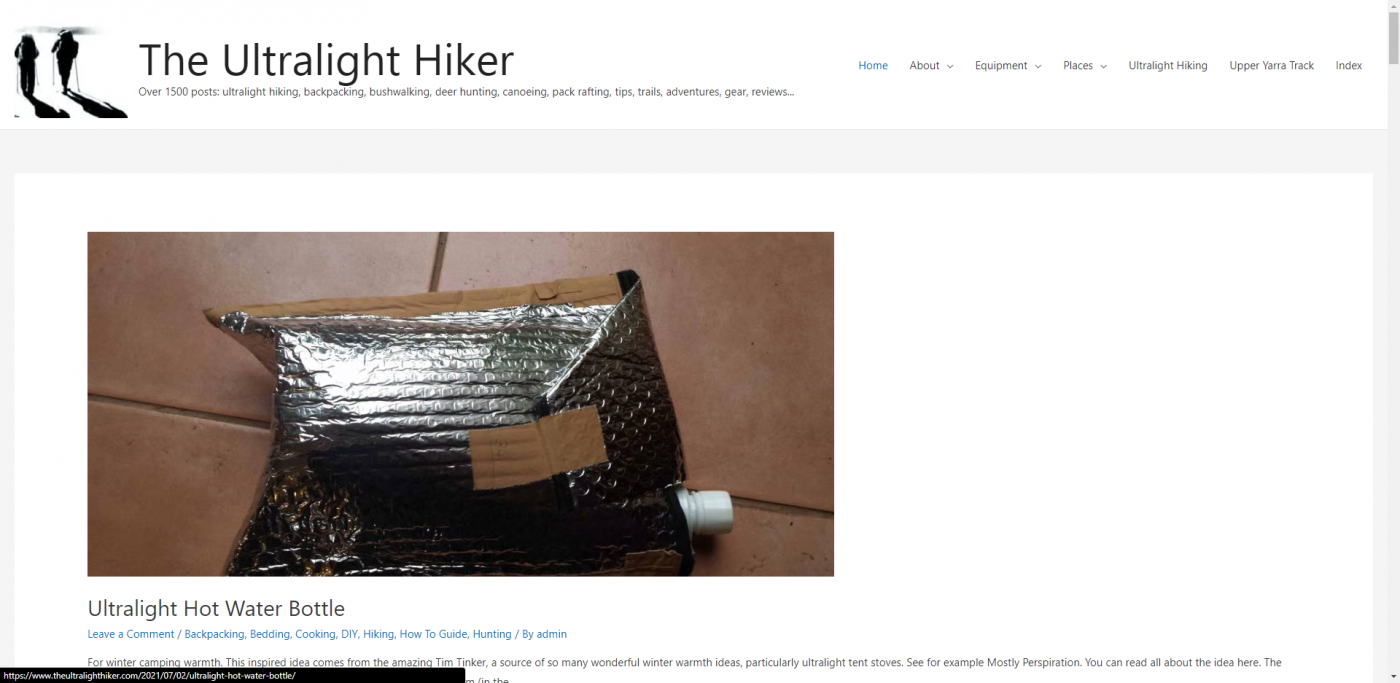 The Ultralight Hiker