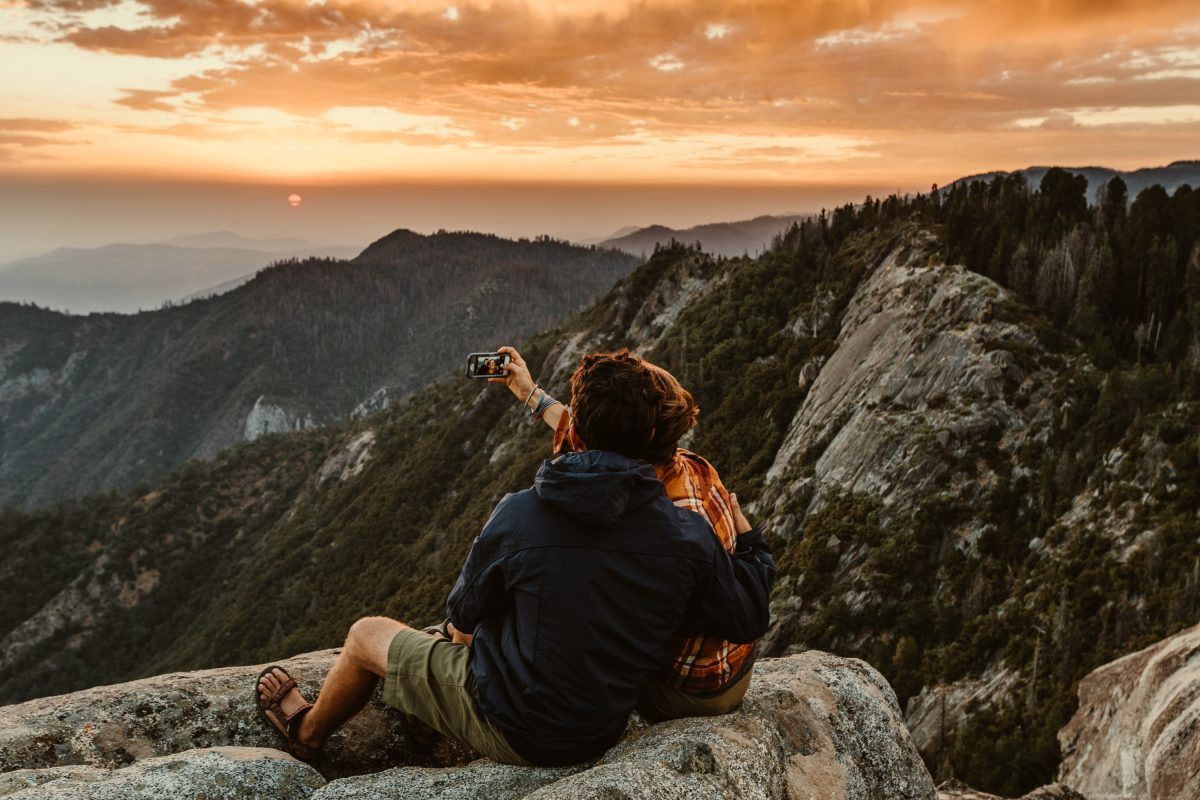 hiking couple