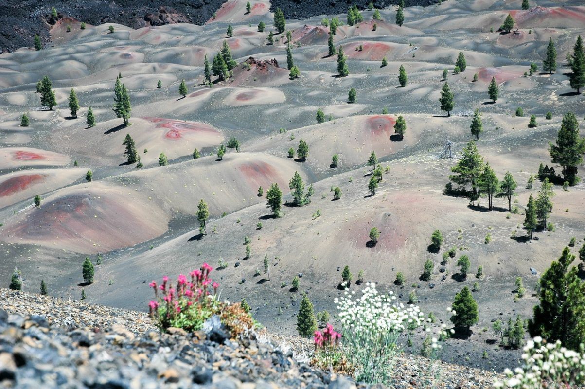 Painted dunes in Lassen National Park