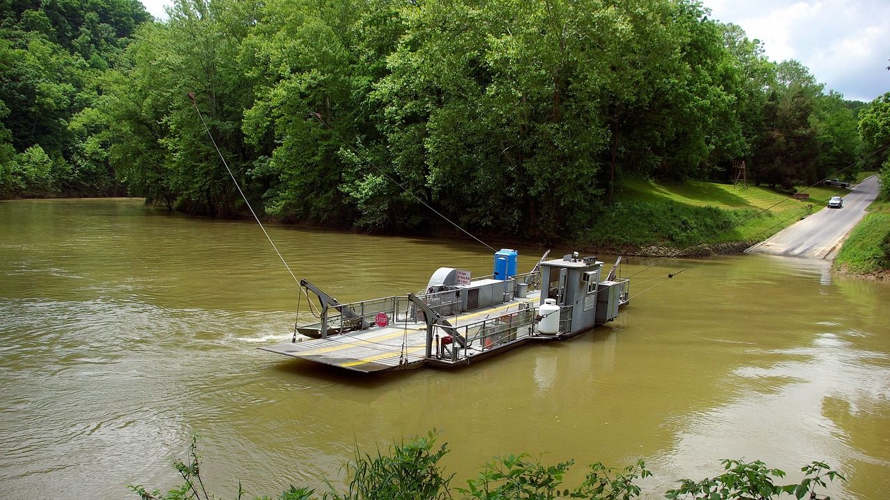 A ferry in Green River valley