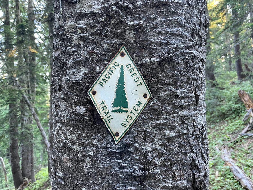 Sign along the PCT 