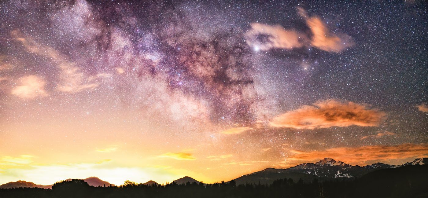 Milky Way view in Rocky Mountain National Park