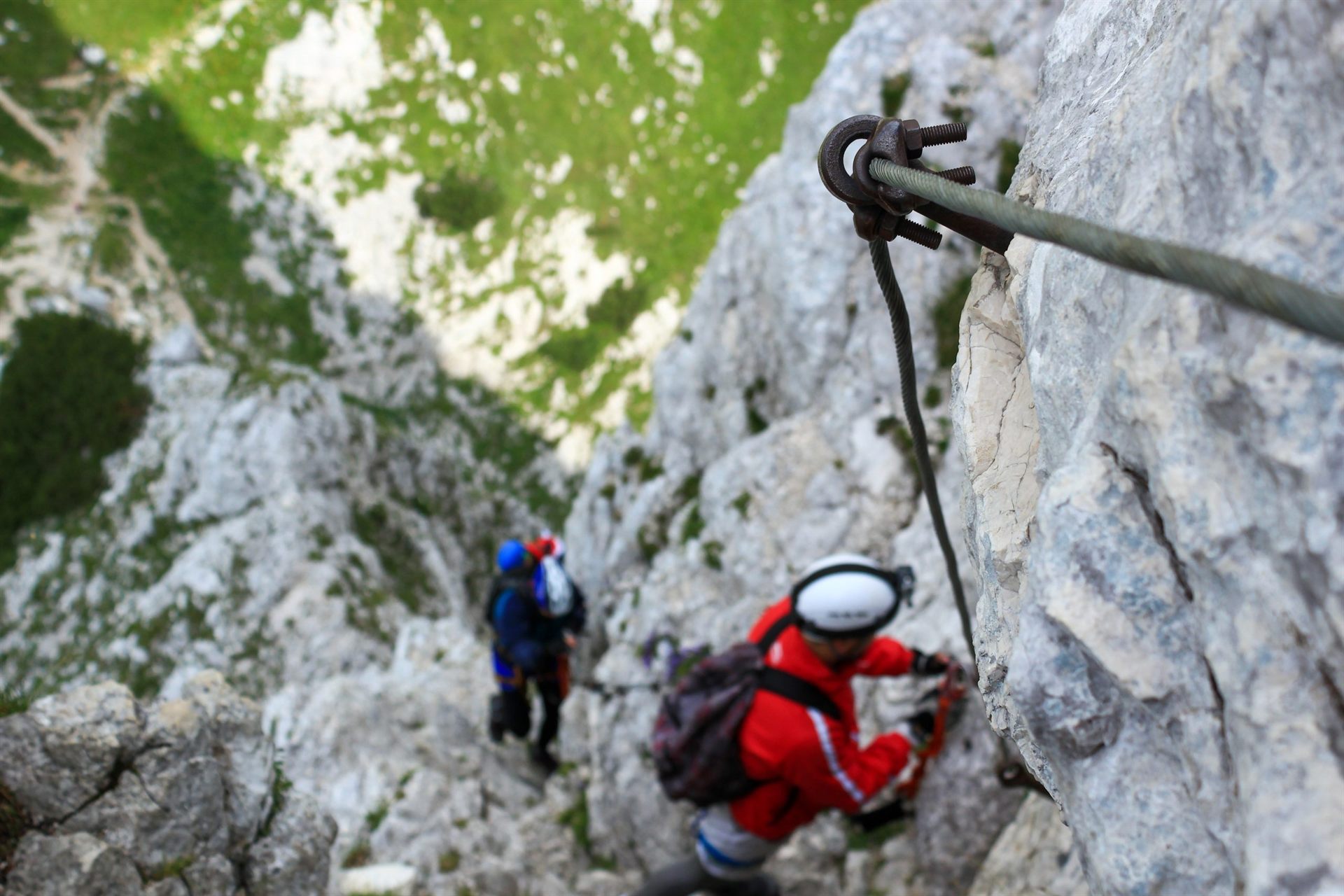 Scamblers climbing with Rope