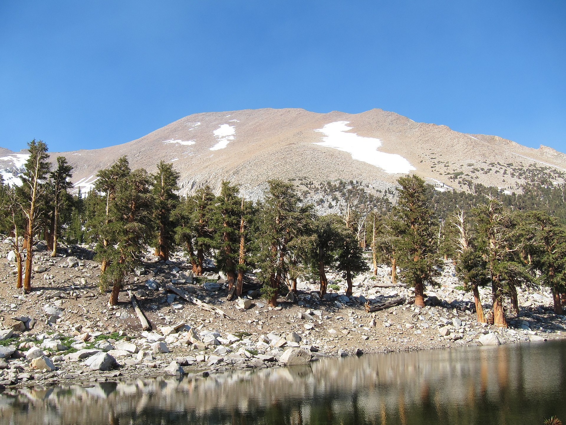 Mount Kaweah seen from the High Sierra Trail