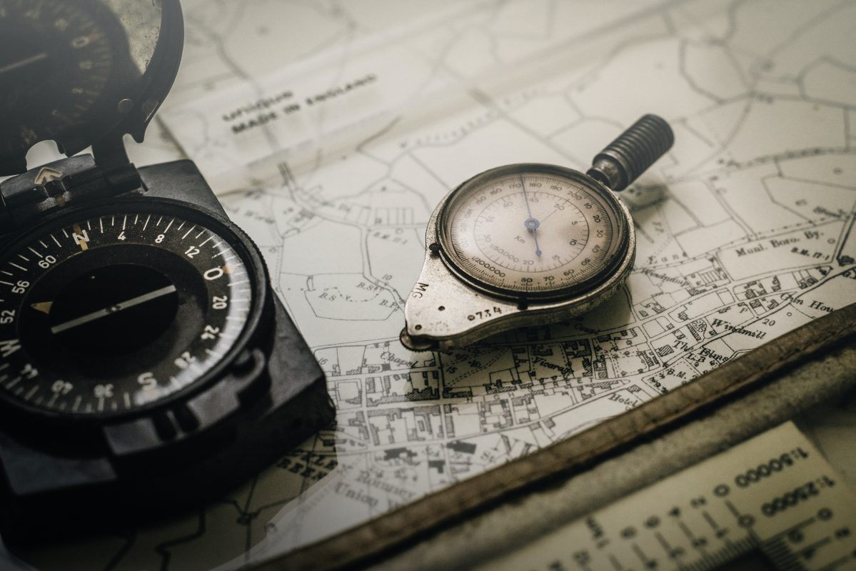 A Compass for navigating Trails