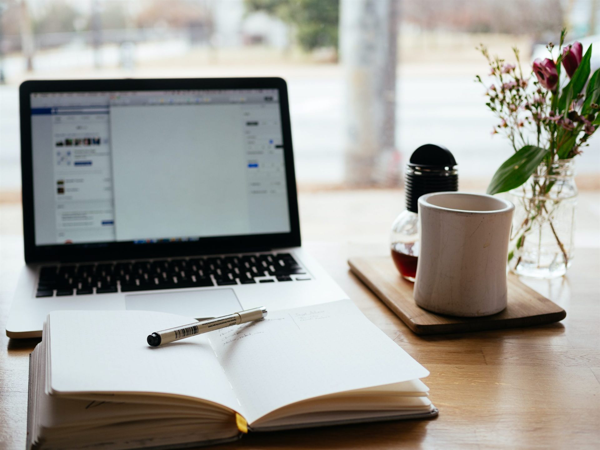 desk of a writer