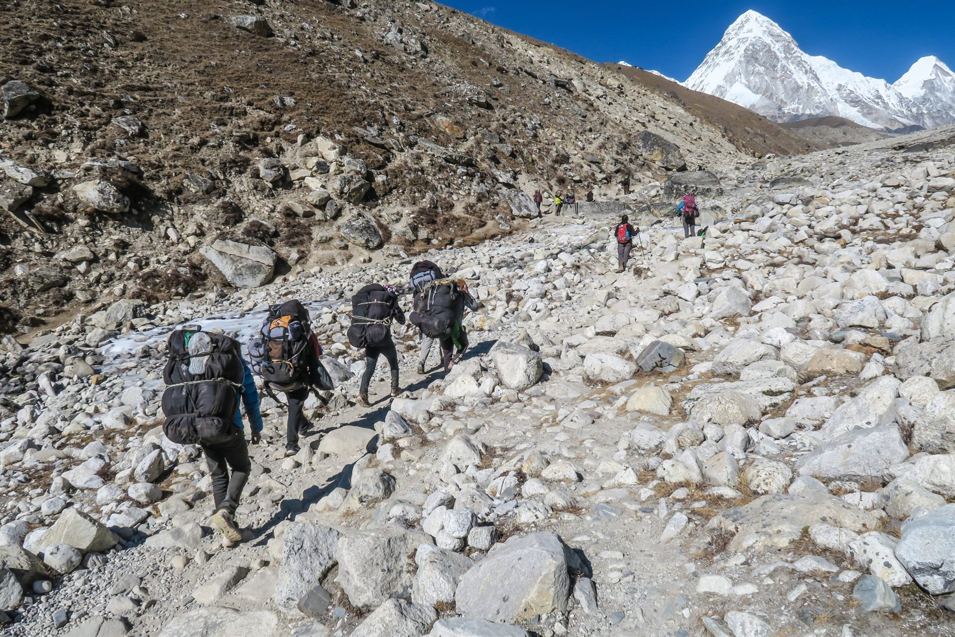 Trekkers in Nepal