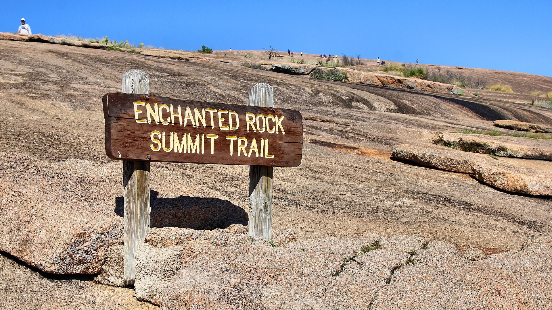 The Summit Trail crossing Enchanted Rock
