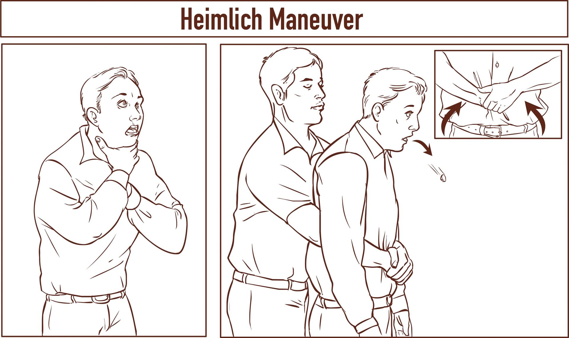 illustration of Heimlich Maneuver