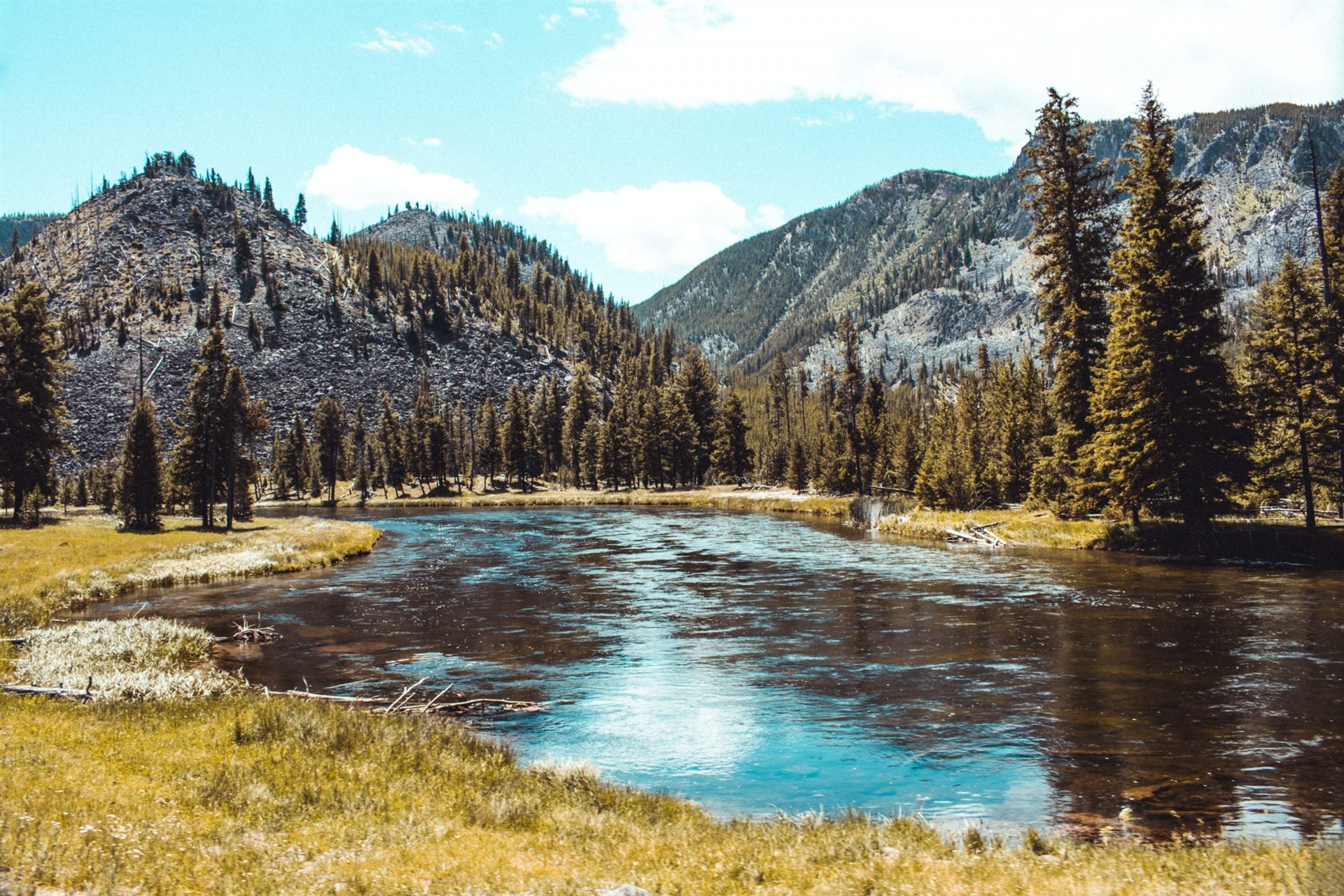 river in Yellowstone National Park