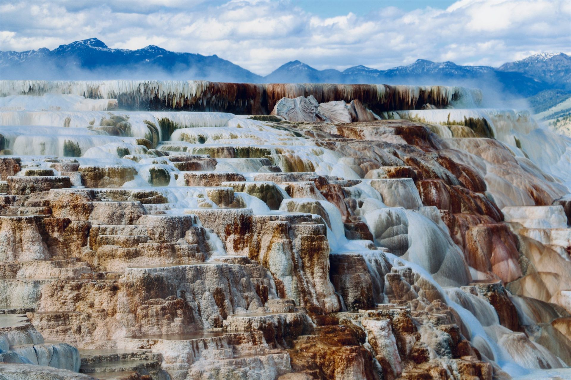 Mammoth Hot Springs in Yellowstone