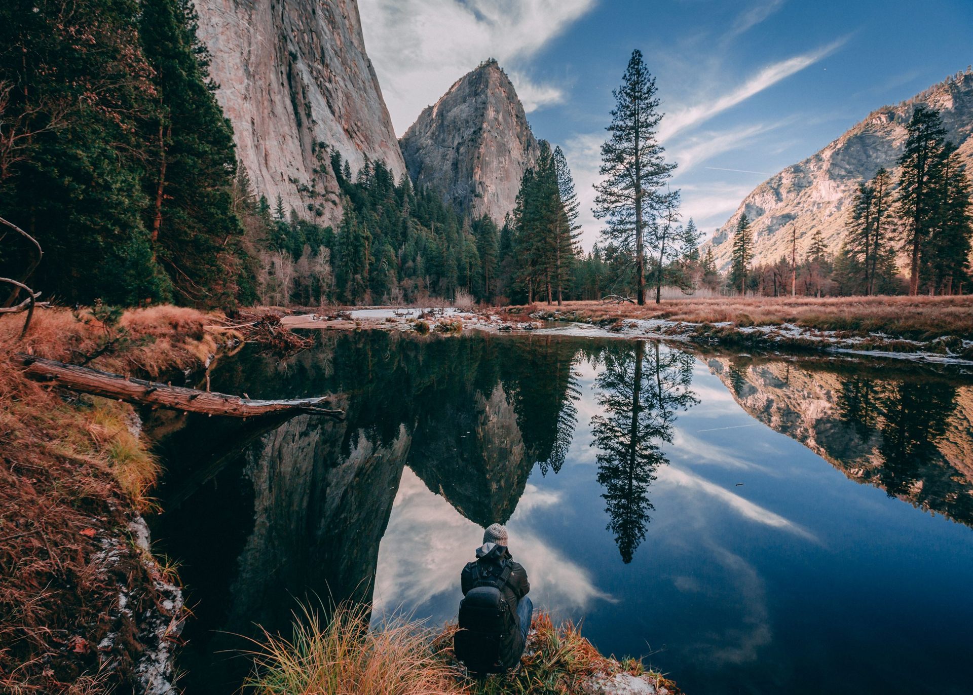water reflection in Yosemite National Park