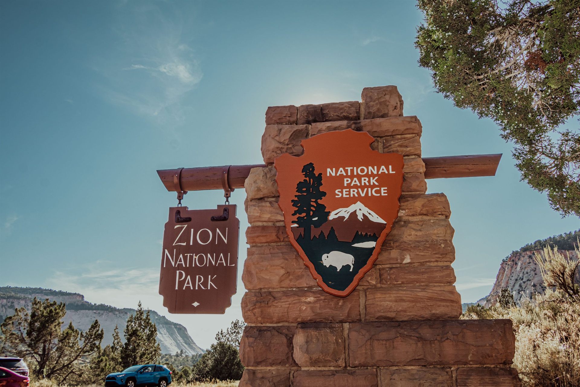 Zion National Park Entrance Sign